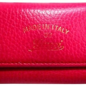 Gucci Hot Pink Leather Key Holders & Wallet | AlmaBagz