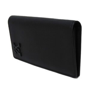 LOUIS VUITTON Long Wallet Purse M69980 Grain leather Noir Aerogram Portefeuille Blaza NM | AlmaBagz