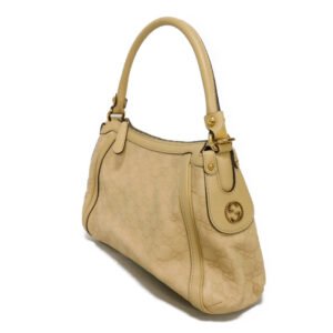 GUCCI Shoulder Bag 282298 Calf leather (embossed) beige GG Shima Scarlet One Belt | AlmaBagz