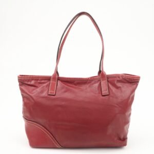 GUCCI Abbey New Brit Interlocking GG Leather Tote Bag Red 169946 | AlmaBagz