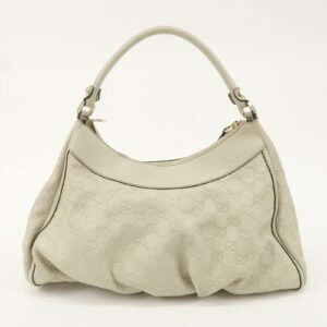 GUCCI Abbey Leather Shoulder Bag Ivory 189833 | AlmaBagz