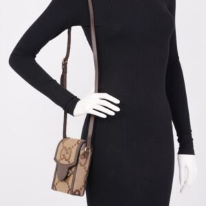 Gucci 1955 Horsebit Mini Beige and ebony GG supreme canvas Canvas | AlmaBagz