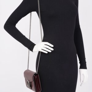 Gucci Dionysus Mini Chain Burgundy Leather | AlmaBagz