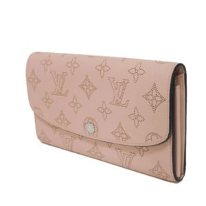 LOUIS VUITTON Long Wallet Purse M60145 Mahina leather (stamped) Magnolia Monogram Mahina Portefeuille Iris | AlmaBagz