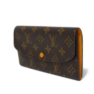 LOUIS VUITTON Long Wallet Purse M60698 Monogram canvas x grain leather Mimosa Monogram Portefeuille Emily | AlmaBagz