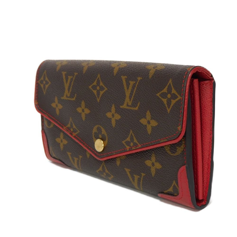 LOUIS VUITTON Long Wallet Purse M61184 Monogram canvas x Calfskin leather Slys Monogram Retiro Portefeuille Sarah | AlmaBagz