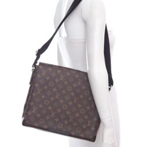 Louis Vuitton Brown & Black Monogram Messenger Bag | AlmaBagz