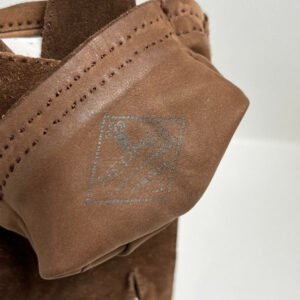 HERMES gloves suede Dark brown Women ‚U 1/2 Used | AlmaBagz