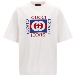 Gucci Men Logo Print T-Shirt | AlmaBagz