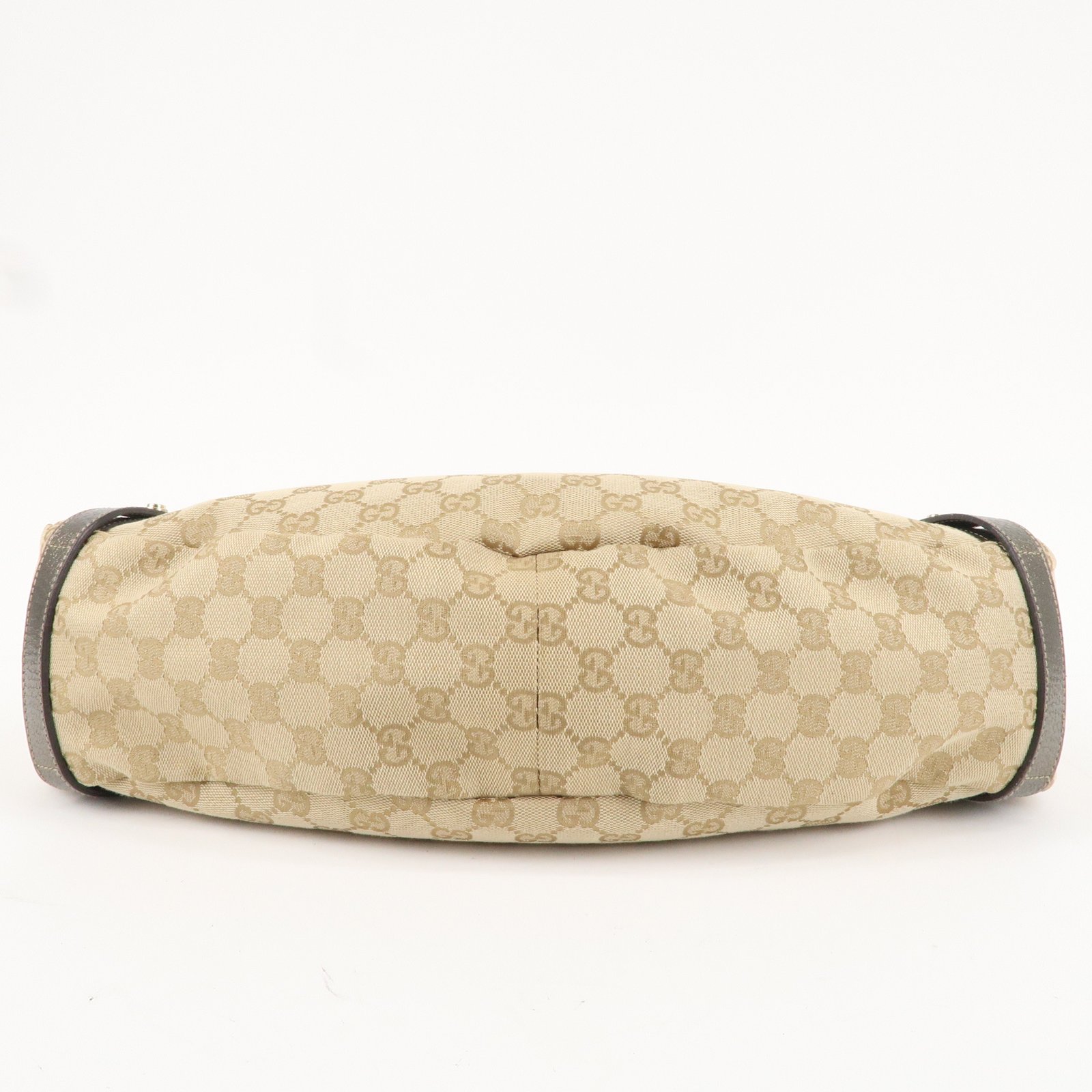 GUCCI Abbey GG Canvas Leather Tote Hand Bag Beige 130736 | AlmaBagz - Image 5