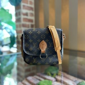 LOUIS VUITTON Brown Monogram Canvas Saint Cloud PM Bag | AlmaBagz