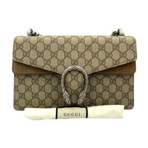 Gucci Dionysus Small Beige GG Supreme Canvas | AlmaBagz