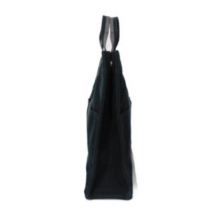 HERMES Tote Bag cotton Black x gray Serie button Fool Toe MM mens(Unisex) Used | AlmaBagz