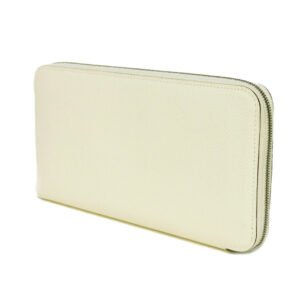 HERMES Long Wallet Purse Epsom, Silk Nata x Mauve Silvestre lucky daisy Azap Long Silk Inn Women Used | AlmaBagz