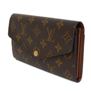 LOUIS VUITTON Long Wallet Purse M60531 Monogram canvas x grain leather (embossed) Marron Monogram Portefeuille Sarah Women(Unisex) Used | AlmaBagz