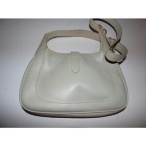 Gucci Shoulder Jackie W Vintage Strap Extenderpiston Clasp Stone Color Leather Hobo Bag | AlmaBagz