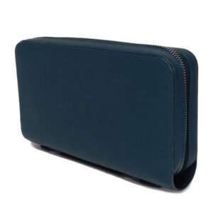 LOUIS VUITTON Long Wallet Purse M44276 Taiga leather (embossed) Blue Marine Taiga Zippy XL mens Used | AlmaBagz