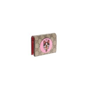 Gucci GG Supreme and Cat Motif Card Case | AlmaBagz