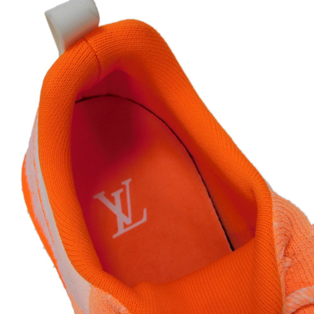 LOUIS VUITTON sneakers 1A4TRK knit Orange LV logo VNR Line mens 6 Used | AlmaBagz - Image 10