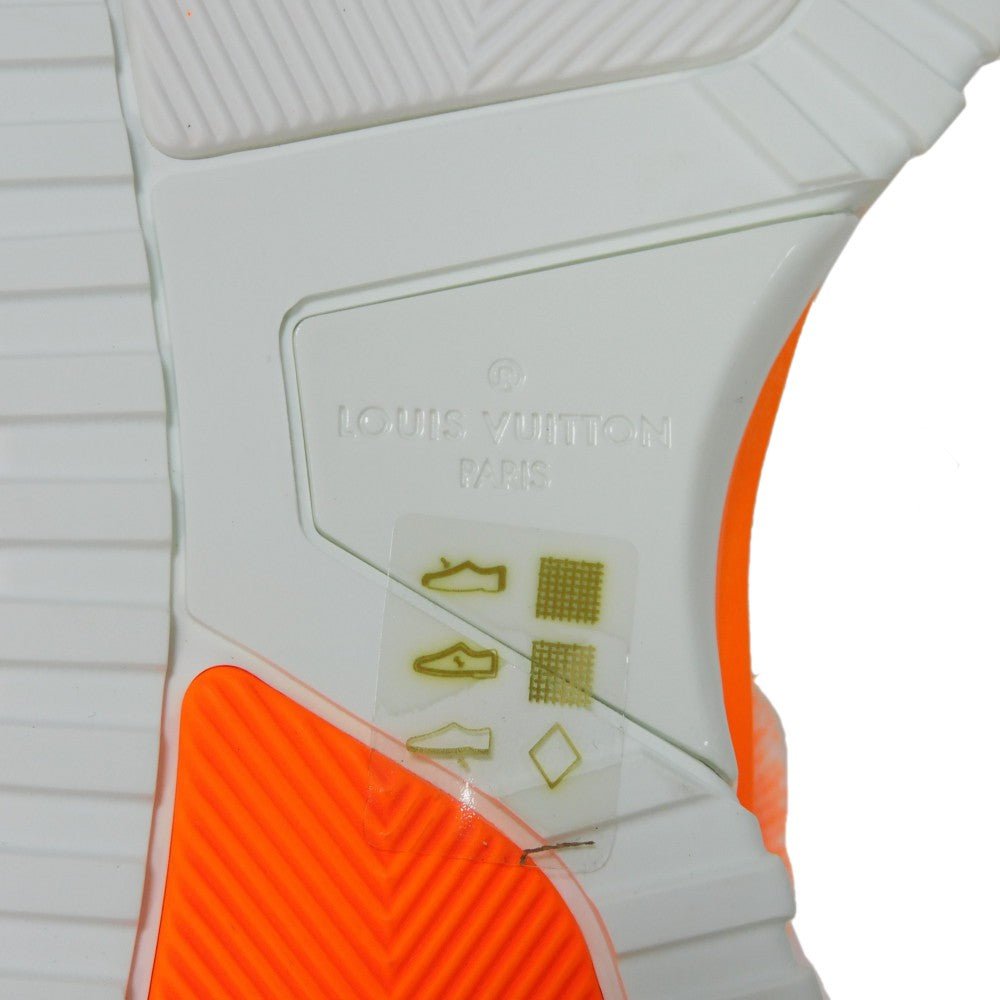LOUIS VUITTON sneakers 1A4TRK knit Orange LV logo VNR Line mens 6 Used | AlmaBagz - Image 16