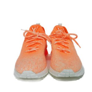 LOUIS VUITTON sneakers 1A4TRK knit Orange LV logo VNR Line mens 6 Used | AlmaBagz