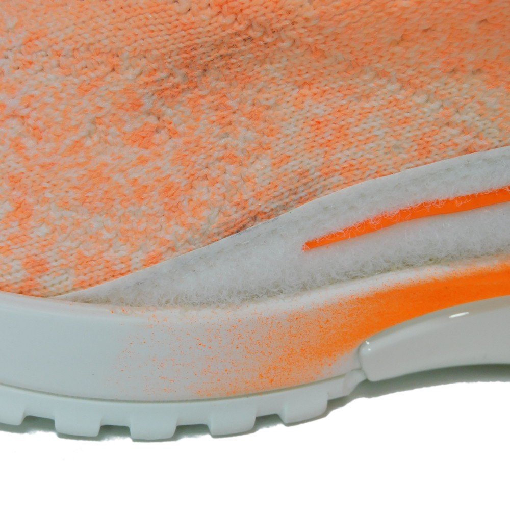 LOUIS VUITTON sneakers 1A4TRK knit Orange LV logo VNR Line mens 6 Used | AlmaBagz - Image 19