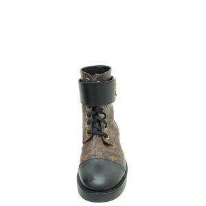 Louis Vuitton Bicolor Monogram Wonderland Flat Ranger Boot 39 | AlmaBagz