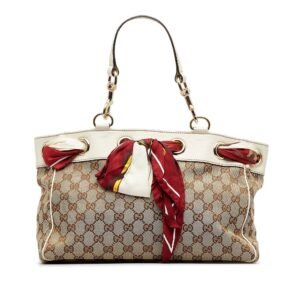 Gucci Positano Tote Bag Brown GG Canvas | AlmaBagz