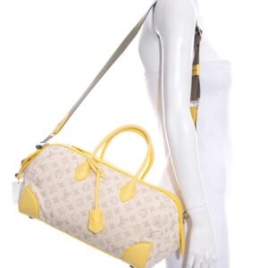 Louis Vuitton 2011 Limited Edition Ivory & Yellow Speedy | AlmaBagz