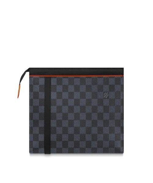 Louis Vuitton Pochette Voyage MM Damier Cobalt Canvas Race | AlmaBagz - Image 4