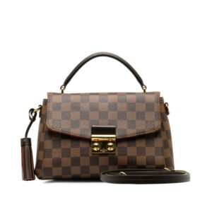 Louis Vuitton Louis Vuitton Damière N53000 Handbag PVC/Leather Brown | AlmaBagz