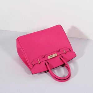 Hermes 30cm Birkin Bag Epsom Leather With Strap Rose Tyrien Gold | AlmaBagz