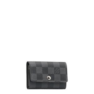Louis Vuitton Graphite Multicle 6 Keycase N62662 Black PVC Leather  Louis Vuitton | AlmaBagz