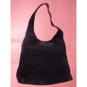 Gucci Hobo Vintage Pursesdesigner Purses Black Suede Satchel | AlmaBagz