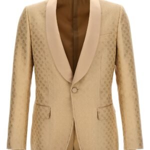 Gucci Men Clamp Jacquard Blazer | AlmaBagz