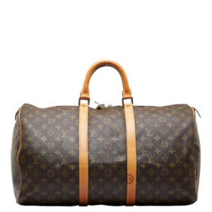 Louis Vuitton Monogram Keepall 50 Boston Bag M41426 Brown PVC Leather  Louis Vuitton | AlmaBagz