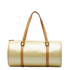 Louis Vuitton Monogram Verni Bedford Handbag M91331 Perle White | AlmaBagz