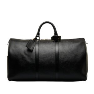 Louis Vuitton Epi Keepall 50 Boston Bag Travel Bag M42962 Noir | AlmaBagz
