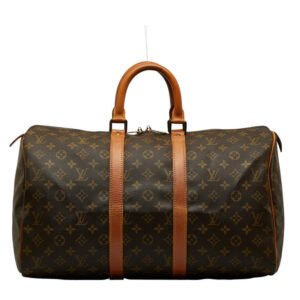 Louis Vuitton Monogram Keepall 45 Boston Bag M41428 Brown PVC Leather  Louis Vuitton | AlmaBagz