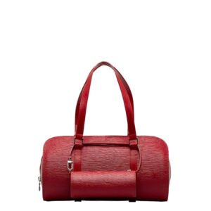 Louis Vuitton Epi Souffro Handbag M52227 Castilian Red | AlmaBagz
