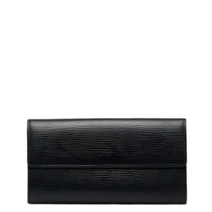 Louis Vuitton Epi Portefeuil Sara Long Wallet M63742 Noir Black | AlmaBagz
