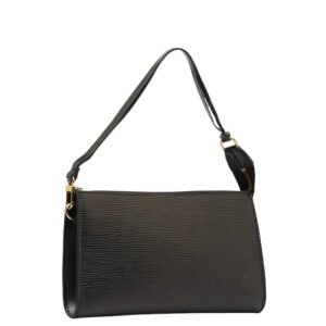 Louis Vuitton Epi Pochette Accessory Pouch Handbag M52942 Noir Black | AlmaBagz