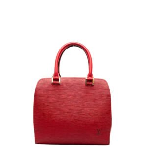 Louis Vuitton Epi Pont Neuf Handbag M52057 Castilian Red Leather | AlmaBagz