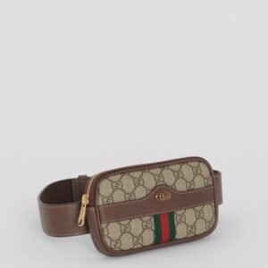 Gucci Monogram Canvas Ophidia Belt Bag | AlmaBagz