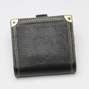LOUIS VUITTON Bifold Wallet M91828 leather black Fastener Coin Pocket Suhari Compact zip mens(Unisex) Used | AlmaBagz