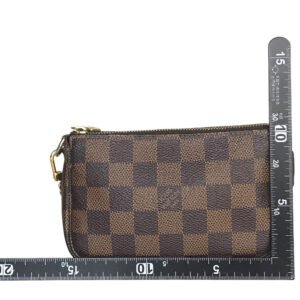 LOUIS VUITTON Pouch N58009 Damier canvas Brown Mini Pochette Accessoires | AlmaBagz