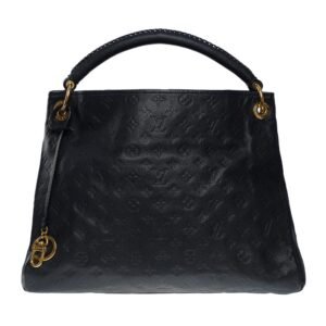 LOUIS VUITTON Artsy MM Hobo bag in dark blue monogram calfskin leather, GHW | AlmaBagz