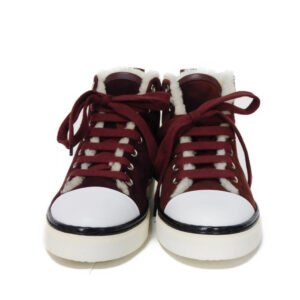 HERMES sneakers suede Bordeaux Bookplate Jimmy 35 | AlmaBagz