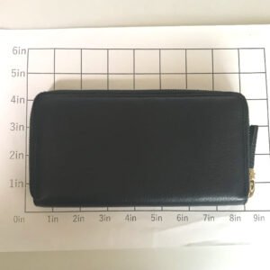 GUCCI Long Wallet Purse 308004 0359 leather black Round zip Soho Women Used | AlmaBagz