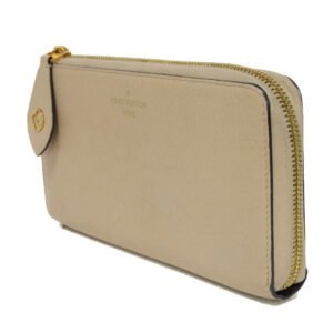LOUIS VUITTON Long Wallet Purse M63104 Taurillon Clemence leather (embossed) Gale x Mocha Parnasea Portefeuille comet | AlmaBagz